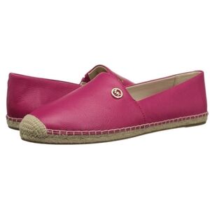 NEW Michael Kors Kendrick Pink Leather Espadrilles
